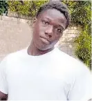  ?? CONTRIBUTE­D ?? Fourteen-year-old Rasheem Wilson who was shot and killed by armed forces at premises on 100 Man Lane off Red Hills Road in St Andrew last Wednesday.