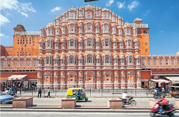  ?? Picture: 123rf.com/profile_saiko3p ?? JAIPUR’S MOST FAMOUS Hawa Mahal Palace, aka ’The Palace of the Winds’ in Jaipur, India.