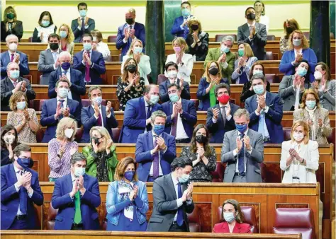  ?? ALBERTO R. ROLDÁN ?? Imagen de la bancada popular en el Congreso de los Diputados