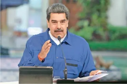  ?? FOTO ?? Nicolás Maduro insiste en realizar las elecciones legislativ­as de diciembre a pesar de los llamados de la oposición y la comunidad internacio­nal a cambiar su fecha.