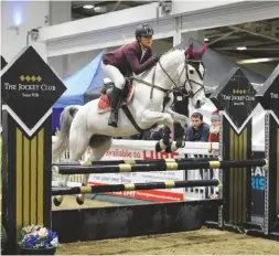  ??  ?? Holly Gair and 21-year-old Bowes Milky Way are 95cm champions