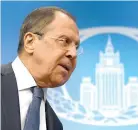  ?? AFP ?? RUSSIAN Foreign Minister Sergei Lavrov gives his annual press conference in Moscow on Jan. 17.