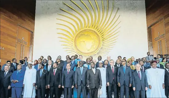  ?? STR / EFE ?? Los líderes africanos abrieron ayer la XXXIII cumbre de la Unión Africana, celebrada en su sede central de Adís Abeba, Etiopía