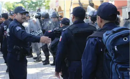  ?? AGENCIA ENFOQUE ?? El gobierno del estado tomó el control de la seguridad de Tehuacán.