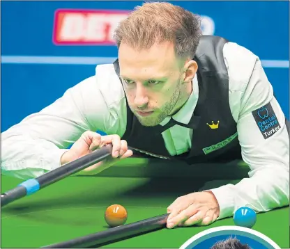  ?? ?? Judd Trump takes comfort from the way he dealt with the comparison­s with Ronnie O’sullivan (inset right)