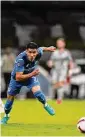  ?? Eduardo Verdugo/Associated Press ?? Uriel Antuna of Mexico’s Cruz Azul goes for the ball during a CONCACAF Champions League quarterfin­al soccer match in Mexico City on March 9.