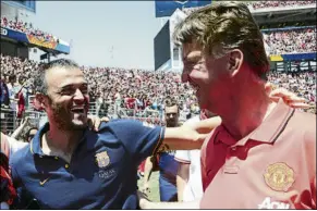  ?? FOTO: P. MORATA ?? Louis van Gaal no entrenaba desde que dejó el Manchester United hace cinco años