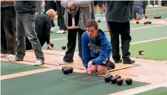  ??  ?? Fifteen-year-old Kaleb Johnston is the youngest Nelson indoor bowler to receive a gold star.