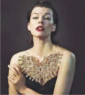  ??  ?? Milla Jovovich é uma das modelos que promovem as joias portuguesa­s