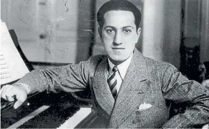 ?? AFP ?? Gloria eterna. A Gershwin: entre sus hitos “Un americano en París” (1924) y la ópera “Porgy & Bess” (1935).