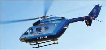  ?? ?? HALO medic-air helicopter is flying high after the March 31 announceme­nt.