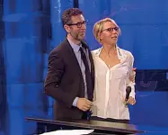  ??  ?? Maria De Filippi ospite di Fabio Fazio