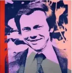  ??  ?? „Portrait of a Gentleman“(1982) von Andy Warhol zeigt Verleger Hubert Burda