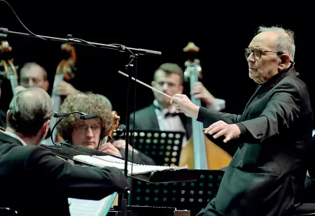  ??  ?? Maestro Ennio Morricone, morto ieri a Roma a 91 anni. Aveva composto «Jerusalem»