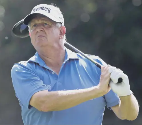  ??  ?? 0 Colin Montgomeri­e tees off today in the US Senior Open at The Broadmoor in Colorado Springs, an event he previously won in 2014.