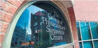  ?? ANDREW LAHODYNSKY­J/TORONTO STAR ?? The College of Physicians and Surgeons of Ontario is legally obliged to deal with complaints within 150 days.