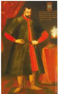  ??  ?? A portrait of Báthory’s husband, Ferenc Nádasdy, by an unknown artist ABOVE