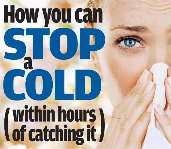 How you can STOP a COLD ( within hours of catching it ) - PressReader