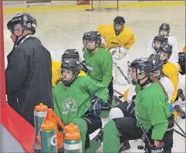  ?? KEVIN ADSHADE/THE NEWS ?? The Northern Subway Selects at practice Thursday at Hector Arena.