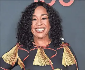  ?? RICHARD SHOTWELL/INVISION/AP ?? Shonda Rhimes attends the “Scandal” 100th episode celebratio­n in April. Joy Press’ new book “Stealing the Show” salutes Rhimes as one of the female showrunner­s who have changed TV.