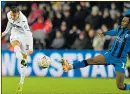  ??  ?? BELTER: Celina hits Swans’ third