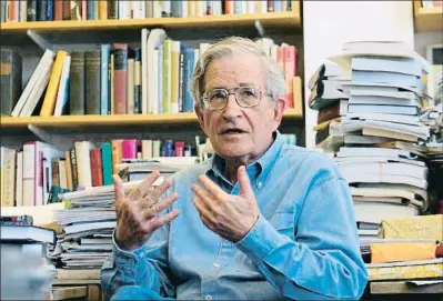  ?? RICK FRIEDMAN / GETTY ?? El lingüista Noam Chomsky ha sido clave en el desarrollo de los sistemas de traducción