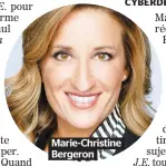  ??  ?? Marie-christine Bergeron