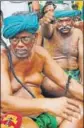  ?? PTI ?? Tamil farmers are on a protest at Jantar Mantar in Delhi