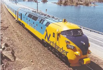 ?? ONTARIO NORTHLAND ARCHIVES ?? Regardless of the party that wins the June 2 election, it will take two to three years to order the rolling stock for the Northlande­r train service, which was axed in 2012.