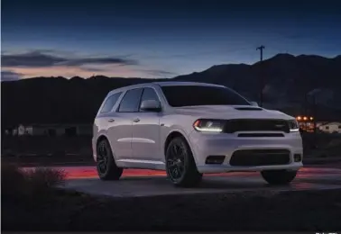 ?? (Dodge/TNS) ?? The 2017 Dodge Durango SRT has room for the whole family.