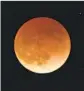  ?? Ted S. Warren AP ?? THE FIRST total lunar eclipse of 2022 occurred May 15. The second will last nearly 90 minutes.
