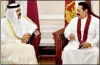  ??  ?? The Emir with President Rajapaksa