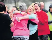  ??  ?? MARCH: Couch to 5k was a joyous event for the new runners at Mercer Park, Clayton-le-Moors