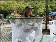  ?? EVAN BRANDT — MEDIANEWS GROUP ?? Ron Richael, Pottstown’s West Beech Street butterfly enthusiast, has been raising, catching and teaching about monarch butterflie­s for more than 20years.