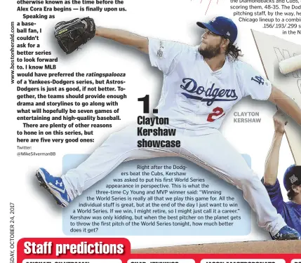  ??  ?? CLAYTON KERSHAW