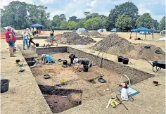  ?? ?? Discoverie­s at the Norfolk dig site suggest Iceni people accepted Romano-british culture