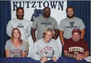  ?? ?? Lennon Neiman signed to play football at Kutztown University.