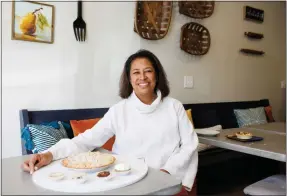  ?? DAI SUGANO – STAFF ARCHIVES ?? The Giving Pies owner Voahangy Rasetarine­ra at her shop in San Jose in May 2023. She wasn't smiling when Tesla recently cancelled a large pie order.