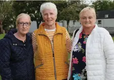  ??  ?? Margaret O’Mahony, Catherine Lehane and Cathleen O’Callaghan attended the Tree of Hope planting ceremony.