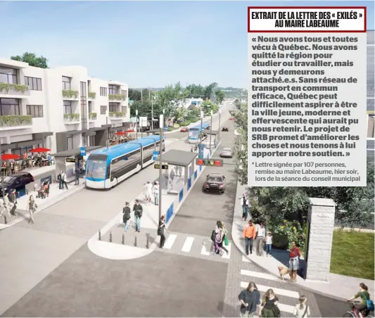  ??  ?? L’abandon du projet de SRB fait des malheureux et 600 d’entre-eux ont manifesté leur déception, hier, au conseil municipal.