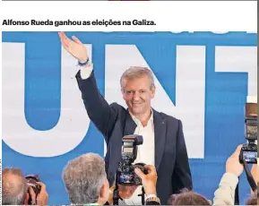  ?? ?? Alfonso Rueda ganhou as eleições na Galiza.