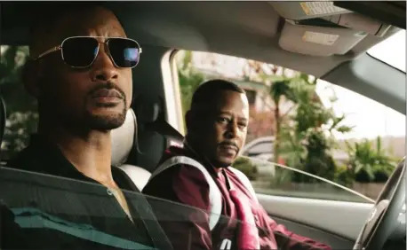  ?? SONY PICTURES ?? Will Smith, left, and Martin Lawrence are back together for a third time in “Bad Boys for Life.”