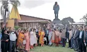  ?? | On the Gandhian Trail ?? A GROUP tours various Gandhi sites in South Africa last year.