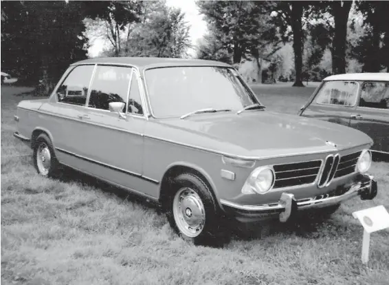  ?? BILL VANCE ?? The BMW 2002 tii is generally acknowledg­ed as the best variant of the two-door sports-car coupe. This is a 1972 model.