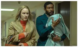  ??  ?? Thriller: Rachel, top, and with Arinze Kene in I’m Your Woman