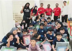  ?? ?? sharifah credits the donation for enabling crucial mental health support, provision of educationa­l tools and basic care supplies to ease the burden of B40 families.