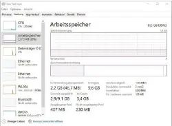  ??  ?? Unter Windows 10 verrät der Task-manager alle wichtigen Informatio­nen, die Sie für ein Ram-upgrade benötigen – etwa die Taktrate unter „Geschwindi­gkeit“.