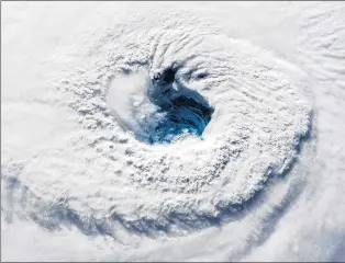  ?? ALEXANDER GERST/NASA ?? In this political climate, even hurricanes like Florence, shown from space, are leveraged to advance agendas.