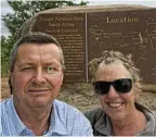  ?? ?? Retired couple Ralph and Angela Spilsbury at the Kruger National Park recently.