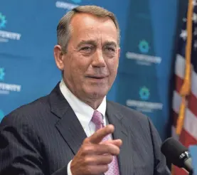  ?? CAROLYN KASTER/AP ?? As House speaker, John Boehner opposed marijuana.
